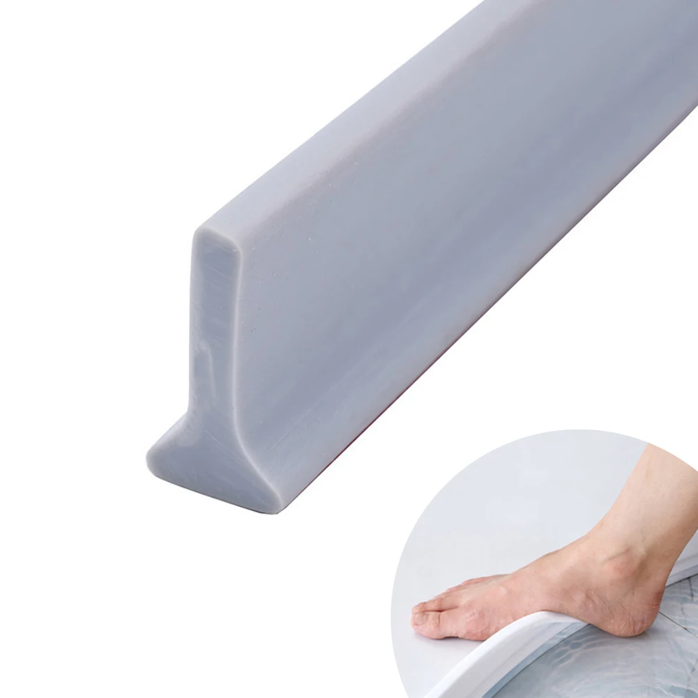 

1-3M Bathroom Water Stopper Silicone Retaining Strip Water Shower Dam Flood Barrier Dry And Wet Separation Blocker