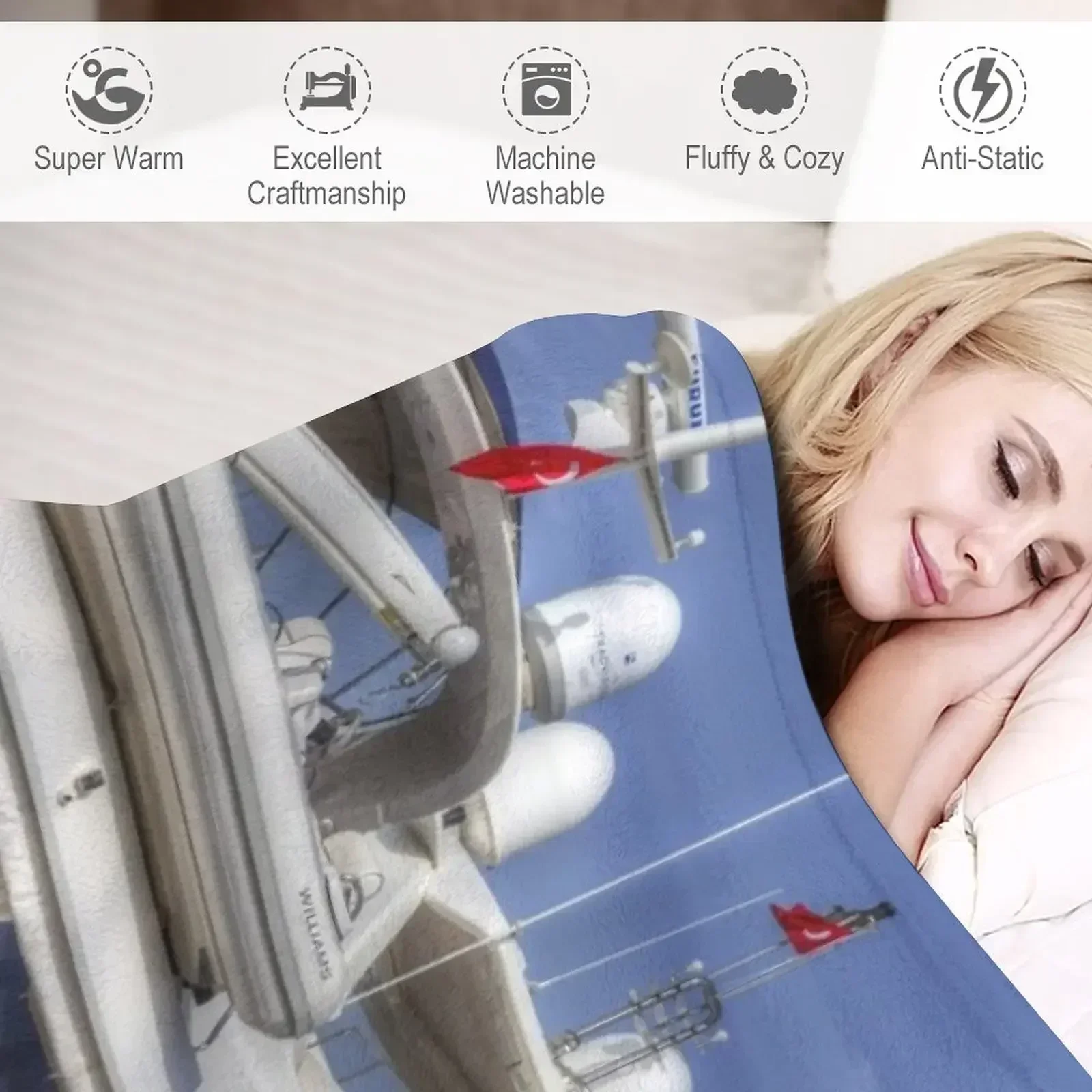 Новое одеяло для яхты Sunseeker 78 большое в стиле аниме персонализированный подарок