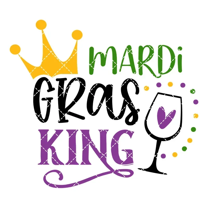 15 см/20 см новые термопереносные наклейки Mardi Gras утюг на одежде DTF печатные