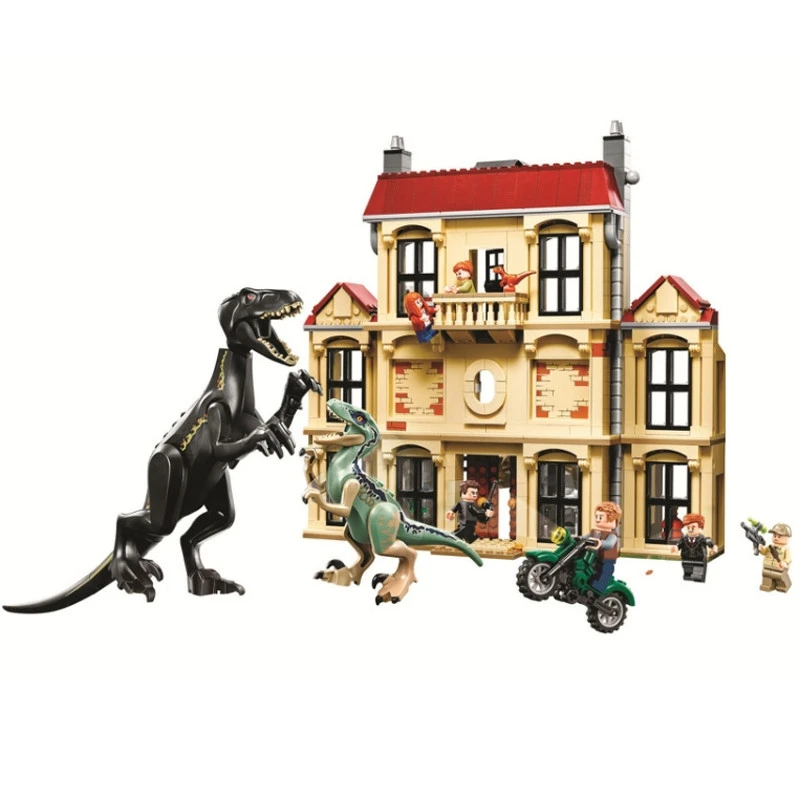 

Парк и мир Юрского периода 2 Dinosaur 10928 Lockwood Estate, совместим с 75930 строительными блоками, игрушки, подарки для детей