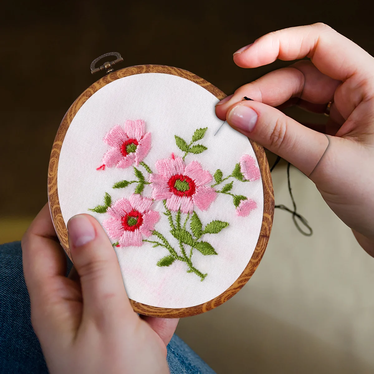 5 шт. DIY ремесло вышивка рамка крестиком круг для квилтинга