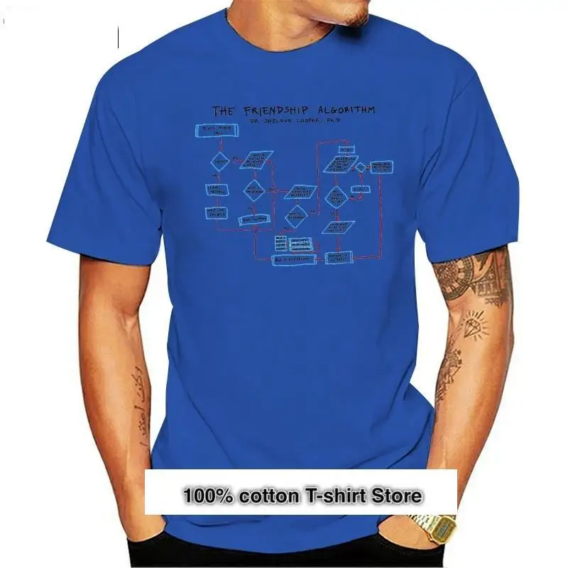 

Camiseta de algoritmo de la amistad para hombre, camisa para hombre