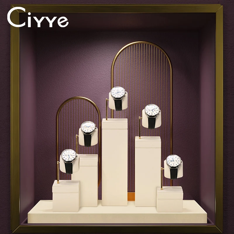 

Ciyye New Watch Display Stand for Metal Fashion Wrist Watch Jewelry Display Holder Bracelet Props Showcase Customized Wholesale