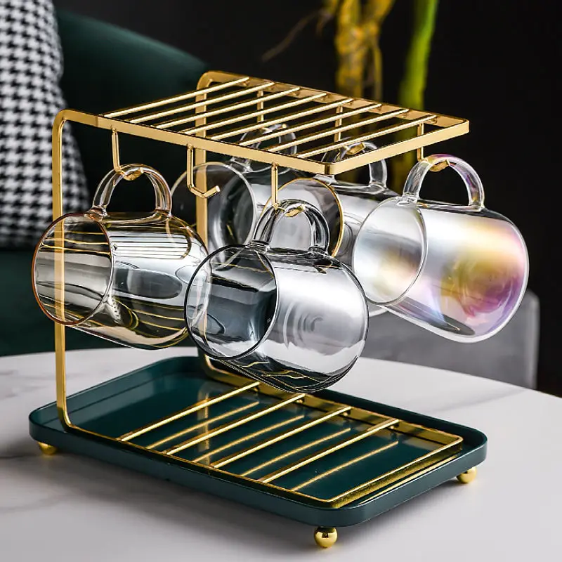 Стеклянные кружки с гальваническим покрытием цветная блестящая стеклянная