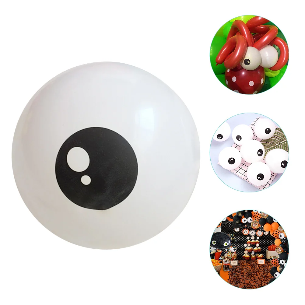 

Balloons Eyeballballoon Eye Latex Party Decorations Eyeballs Inflatable Scary Creepy Whiteround Decor Arch Inch Kit Birthday