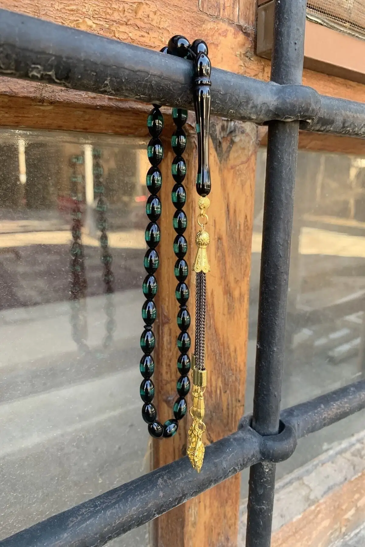 Male Vernier Powder Amber Rosary Dgn1139 | Beads