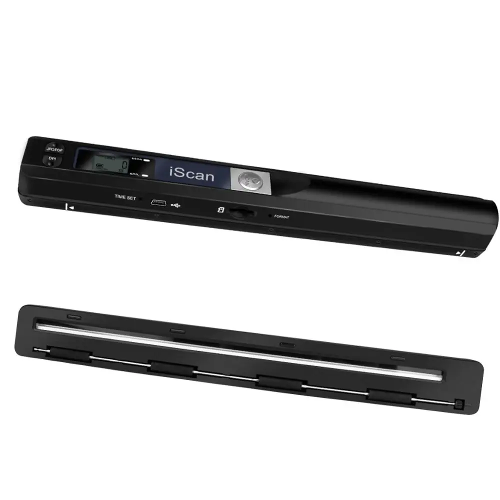 

Черный офисный новый креативный портативный переносной сканер A4 для документов 900 DPI USB ЖК-монитор с поддержкой форматов JPG/PDF