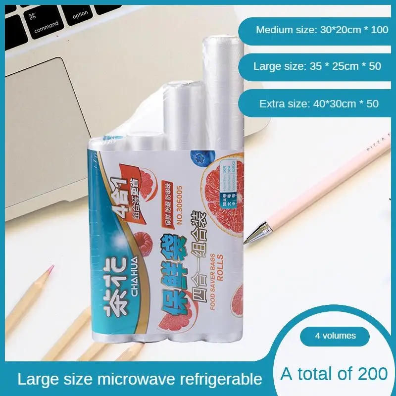 

CHAHUA Freshness Preservation Bag Household Cling Film Special Sealing Bag For Refrigerator Freezing Food Grade Plastic Bag
