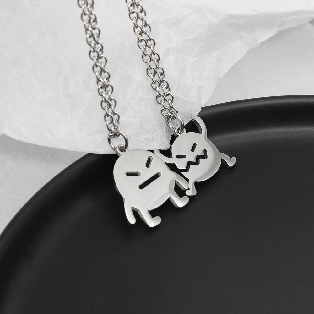 

Titanium Steel Pochita Pendant Necklace for Woman Trend Cute Chainsaw Man Necklace Cartoon Anime Gift Devil Hunter Denji Cosplay