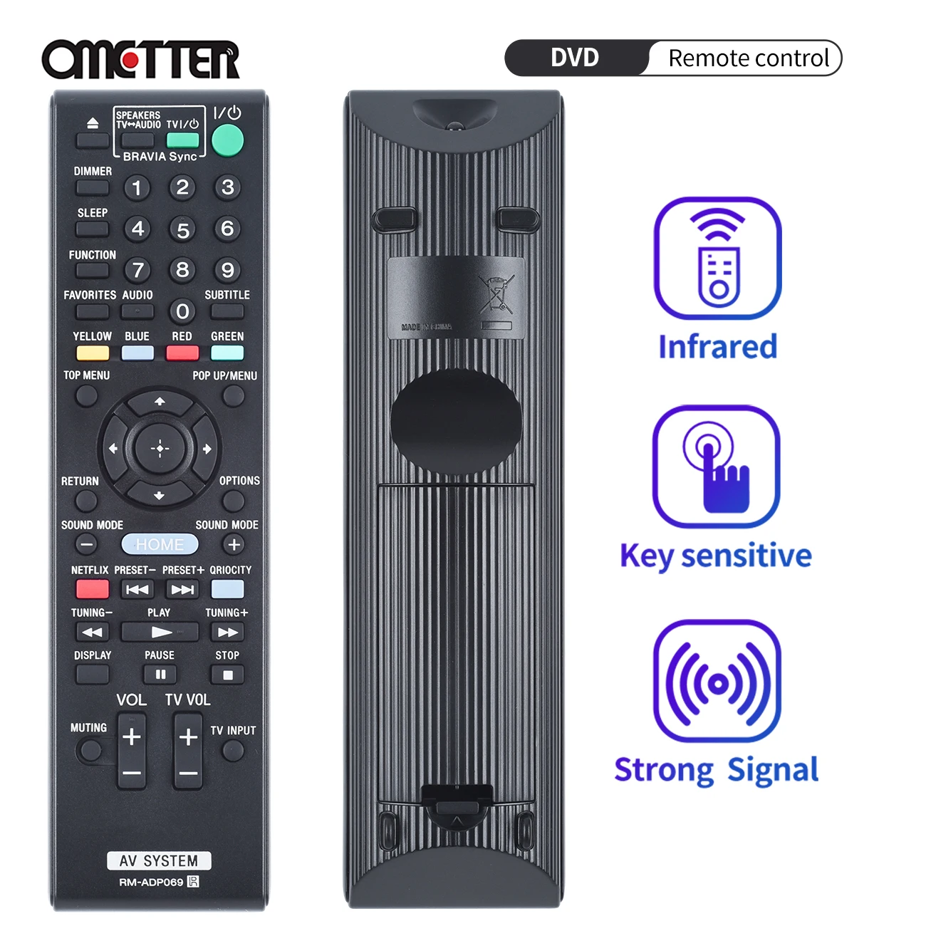 

New RM-ADP069 For SONY Blu-ray DVD Home Theater AV System Remote BDV-E380 BDV-EF200 HBD-E370 HBD-E970W HBD-F500 HBD-E670W