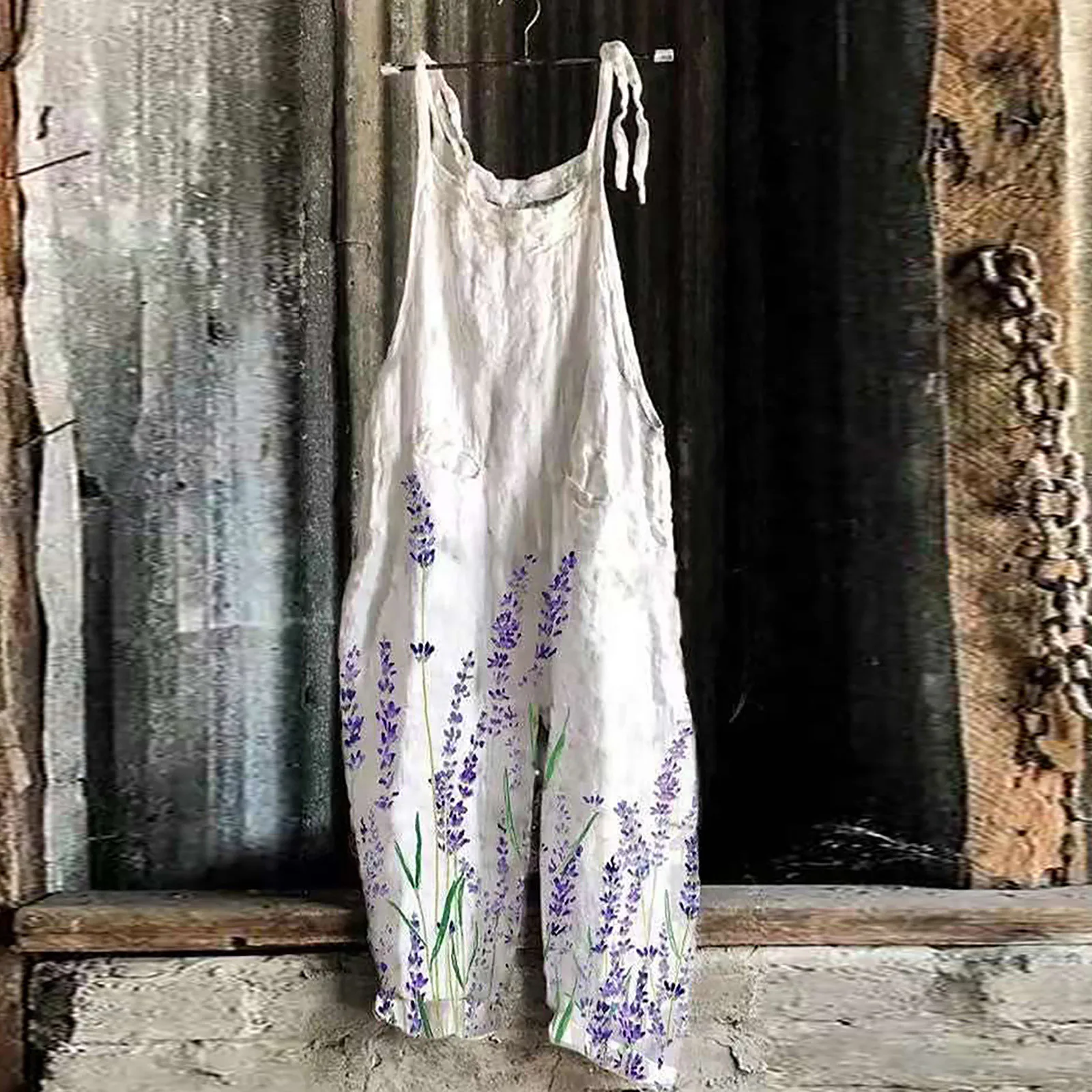 traf 2023 woman Casual Loose Jumpsuit Women Summer Solid Cotton Linen Straps Wide Leg Pants Dungaree Bib Overalls Sleeveless Ove