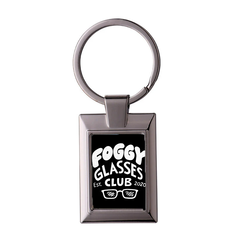 

Foggy Glasses Club Yhp Keychain Ring Jewelry Accessory Customize Fashion Heart Keyring