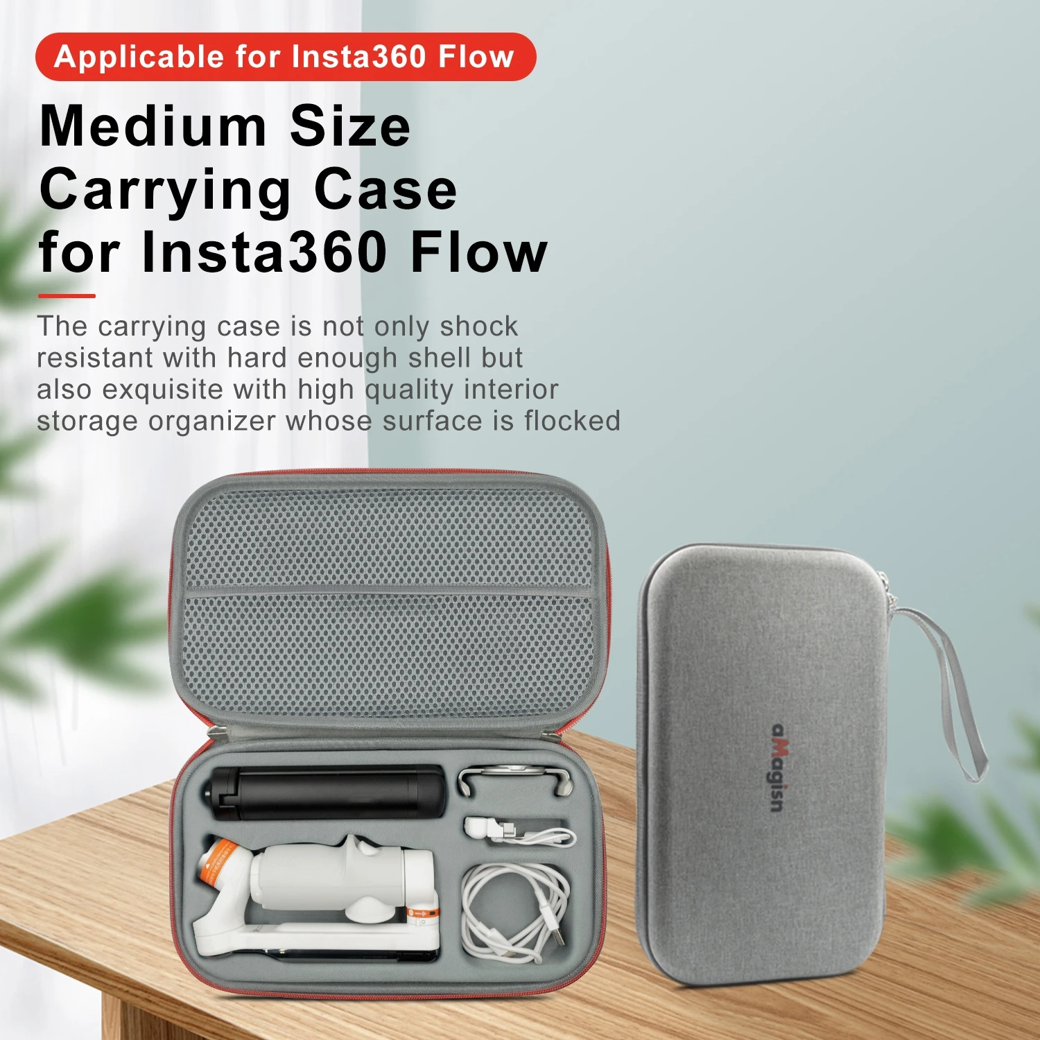 

Suitable for Insta360 Flow Storage Bag Handheld Pan Tilt Stabilizer Storage Bag Protection Accessories