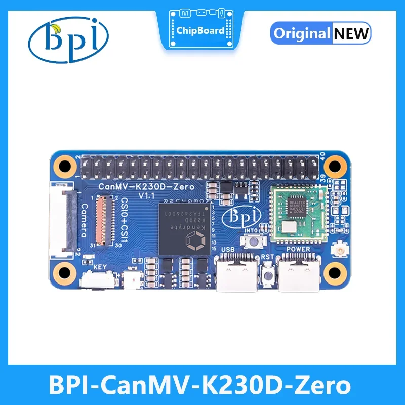 Banana Pi BPI-CanMV-K230D-Zero Canaan K230D RISC-V 128 ОЗУ Двойная камера MIPI CSI srceen 40-контактный