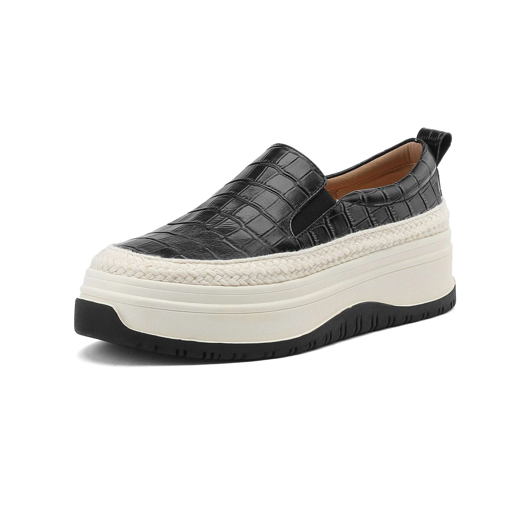 Кроссовки Lanxuryee женские на высоком каблуке Вулканизированная кожа без застежки