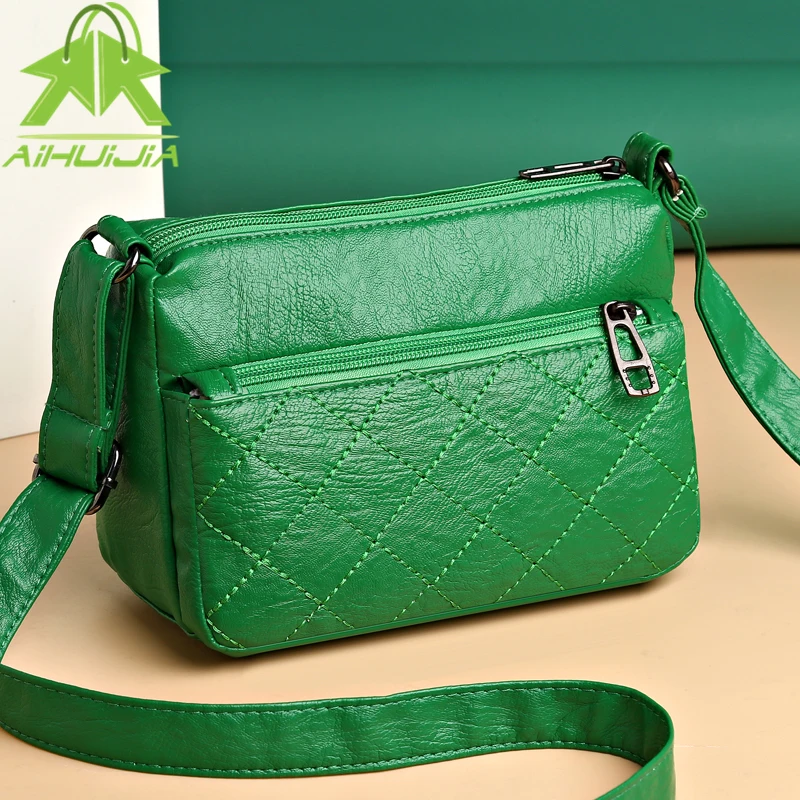 

Retro Simple Crossbody Bag High Quality Women's Soft Pu Leather Shoulder Bags 2022 New Luxury High Capacity Handbag and Purse