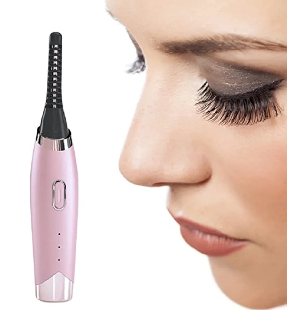 

USB Rechargeable Electric Heated Eyelash Curler Eye lash Curler Beauty Eye Makeup Tool Long Lasting Lash Lifting Ironing Comb