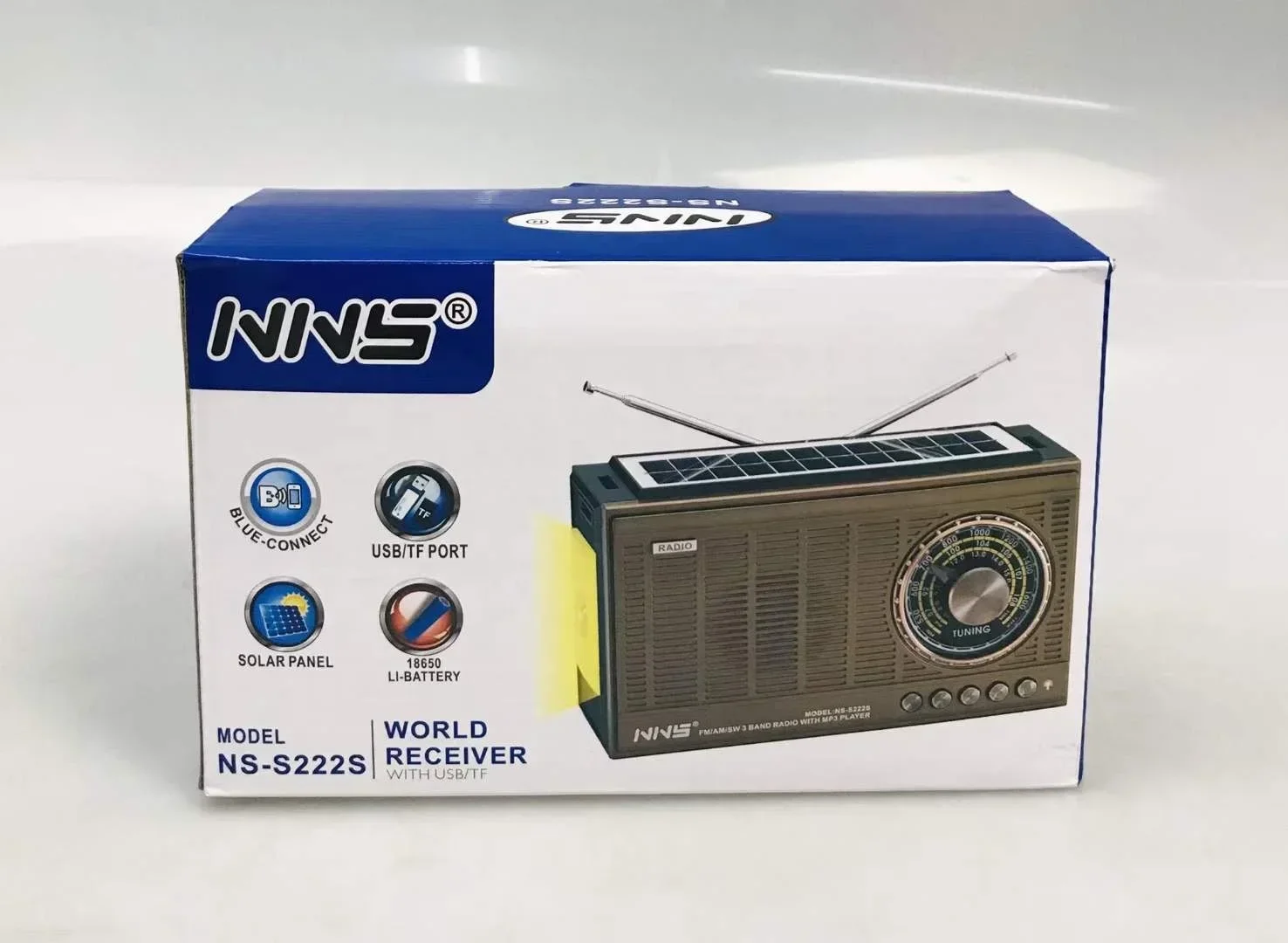 NNS S222S Высококачественное портативное радио FM Am Перезаряжаемый приемник