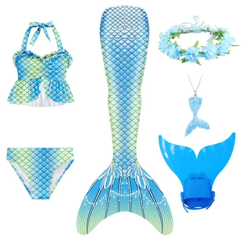 Летний женский костюм с хвостом Русалочки купальный для Хэллоуина платье