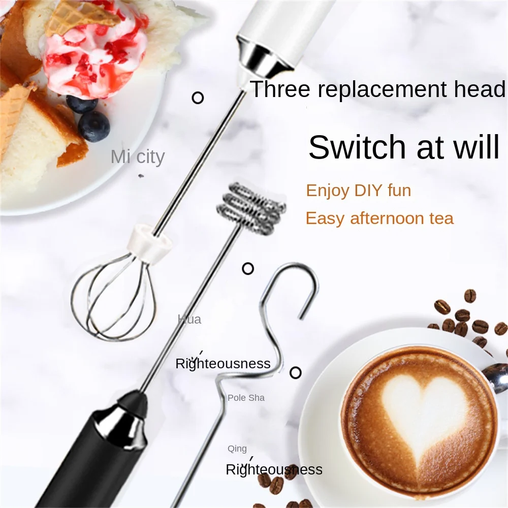 

Electric Coffee Milk Tea Blenders With Bracket Coffee Foamer Mini Handheld Milk Frother Whisk Tool Stainless Steel Wireless