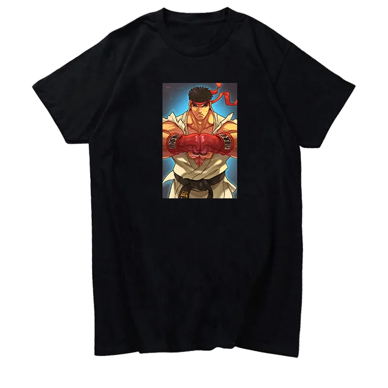 Футболка унисекс с рию воина мира аркадная графика черно-белая футболка коротким