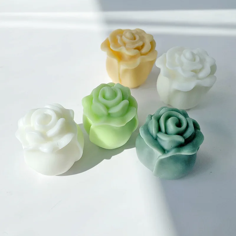 

Flower Series Silicone Mold 3D DIY Handmade Wax Candle Tool Hanging Ornament Decoration Resine Epoxy Nouveautés 2022 Plaster