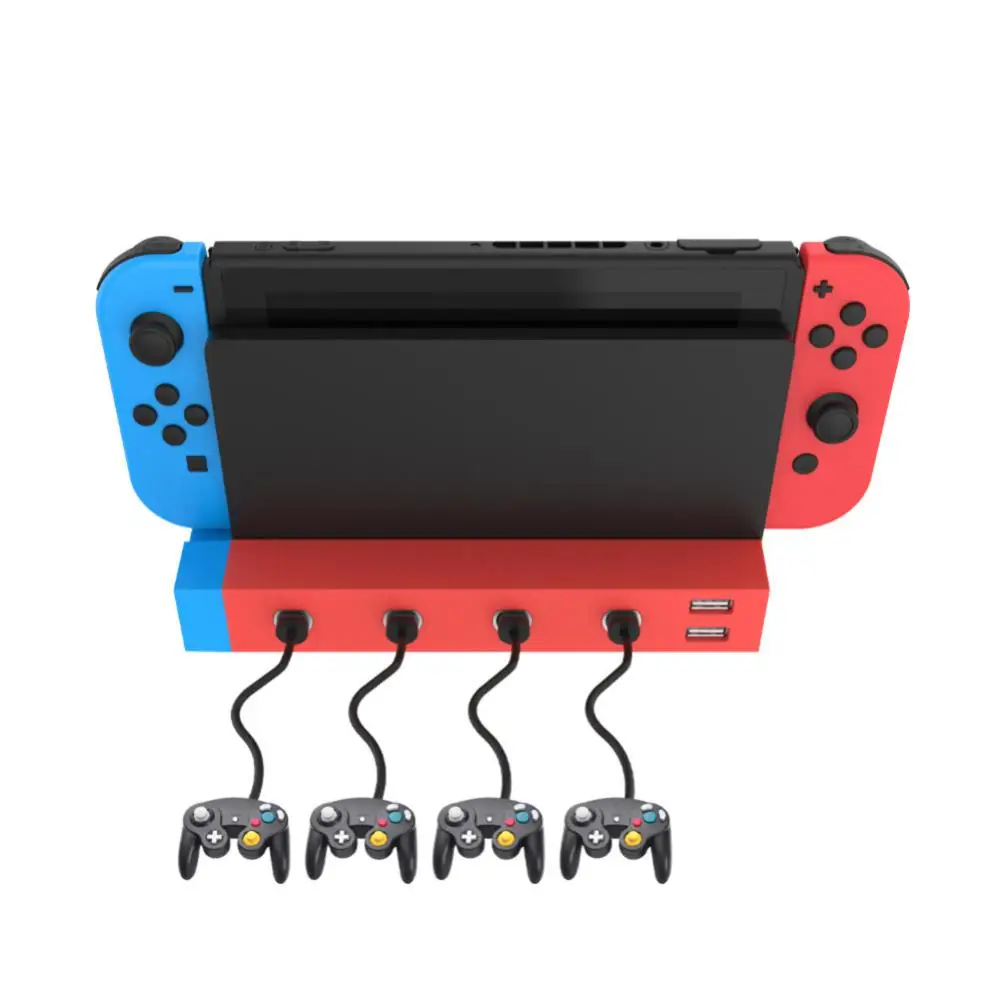 Проводной контроллер для Nintendo Switch GameCube с 4 портами адаптер 2 USB аксессуары игр -