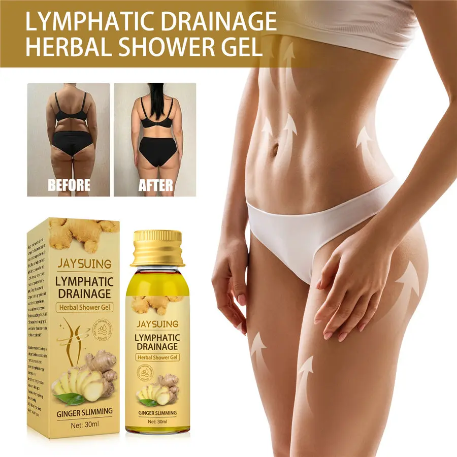 

Ginger Slimming Losing Weight Cellulite Remover Lymphatic Drainage Herbal Shower Gel Firm Body Skin Bath Fat