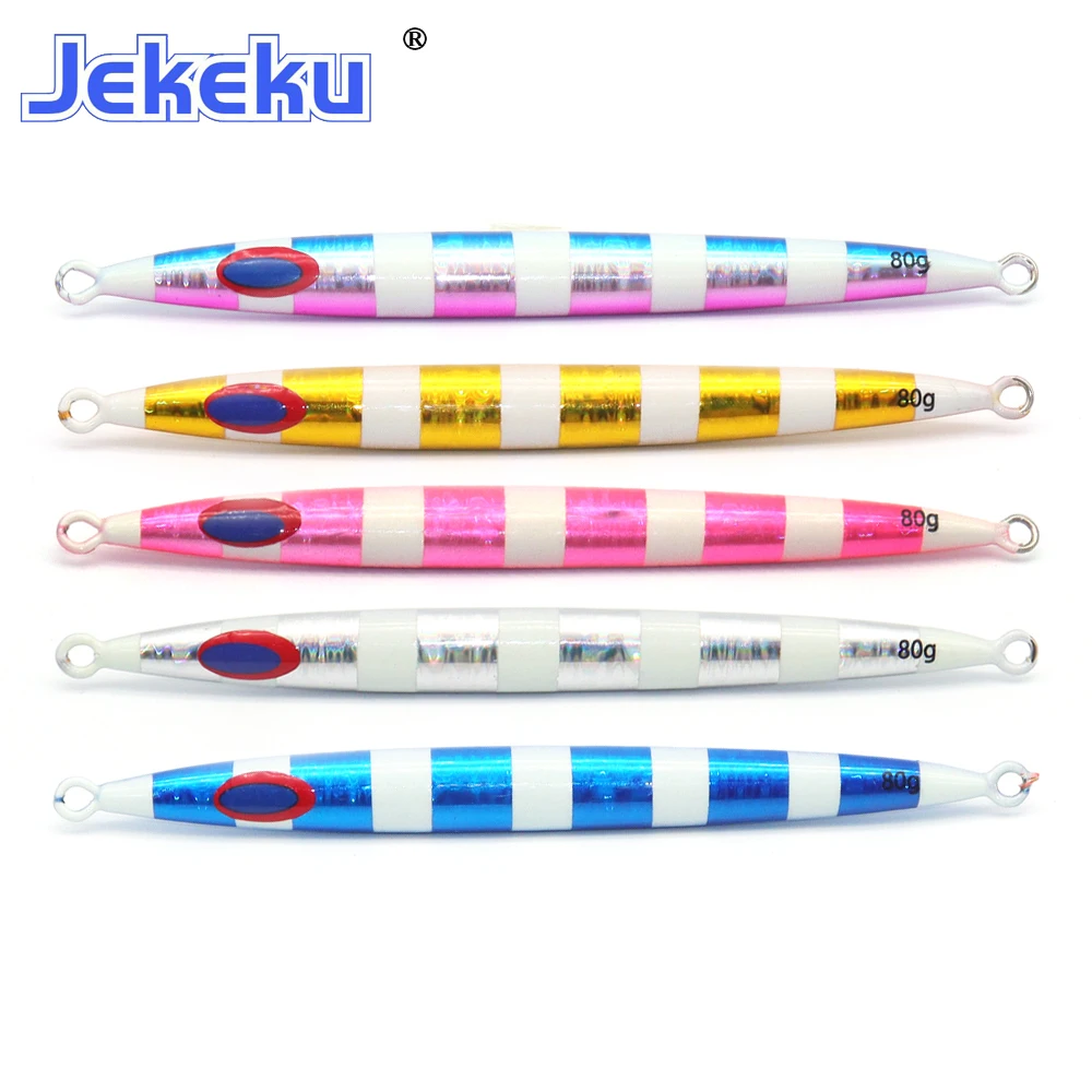 JEKEKU Новинка 25 шт. приманка для медленной морской рыбалки 100 г металлический рыболовный кальмар морская приманка искусственный воблер приманка