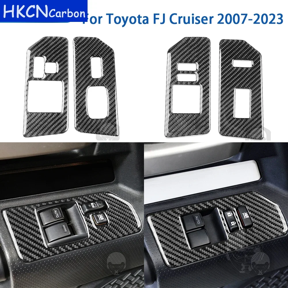 Для Toyota FJ Cruiser 2007-2023 аксессуары из углеродного волокна салон автомобиля окна