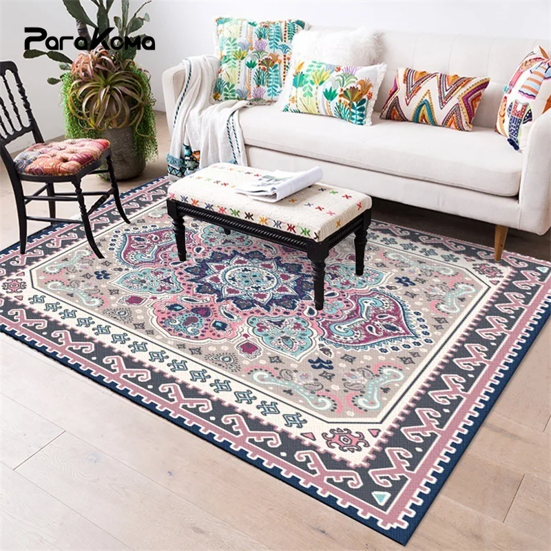 

Коврики для спальни, геометрический цветок, фиолетовый, красный, прикроватный коврик для гостиной, кухни, напольный коврик, ковер на заказ