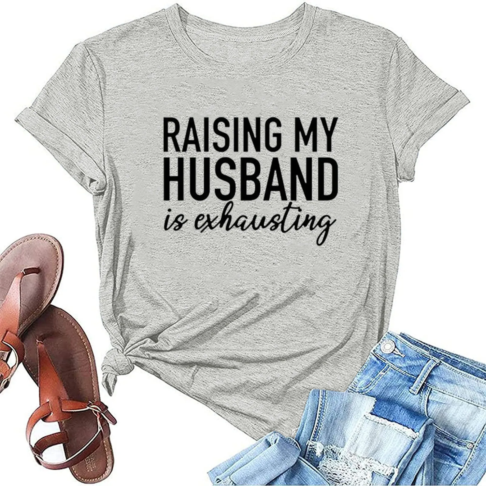 

Женская футболка с буквенным принтом, Повседневная Свободная футболка с коротким рукавом и круглым вырезом, лето 2022