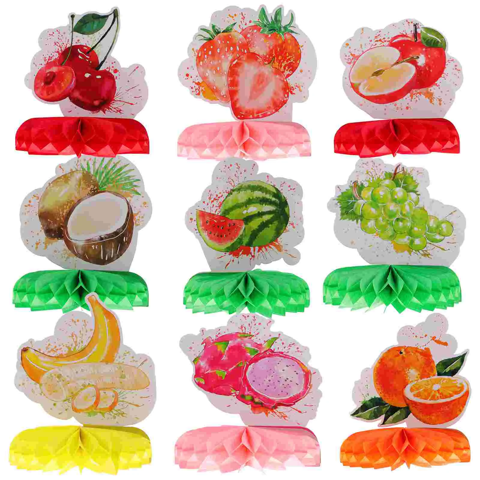 

Honeycomb Table Party Favors Fruit Centerpieces Decors Hawaii Decorations Paper Summer Themed Tables Ornament