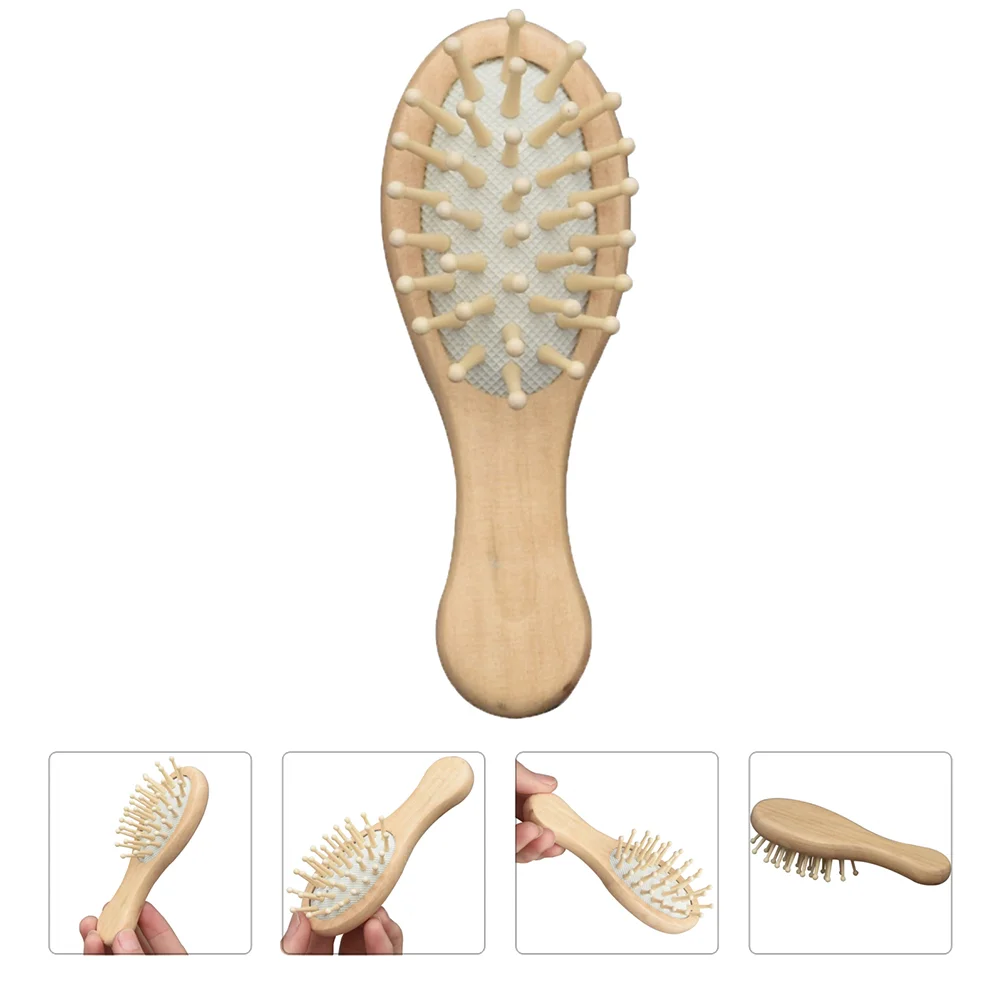 

Hair Brush Comb Wooden Hairbrush Paddle Cushion Bamboo Air Scalp Women Detangler Detangling Curly Combs Brushes Airbag Men Baby