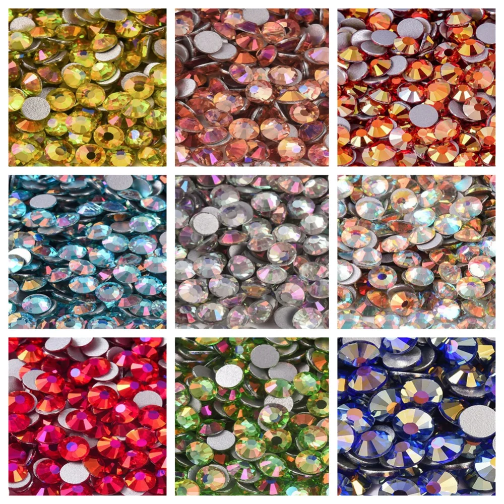 

Ss6-ss20 New Arrival Silver Base Flatback Crystals Non Hot Fix Rhinestones Ss6-ss20 Glass Nail Art Rhinestonesfor Diy Decoration
