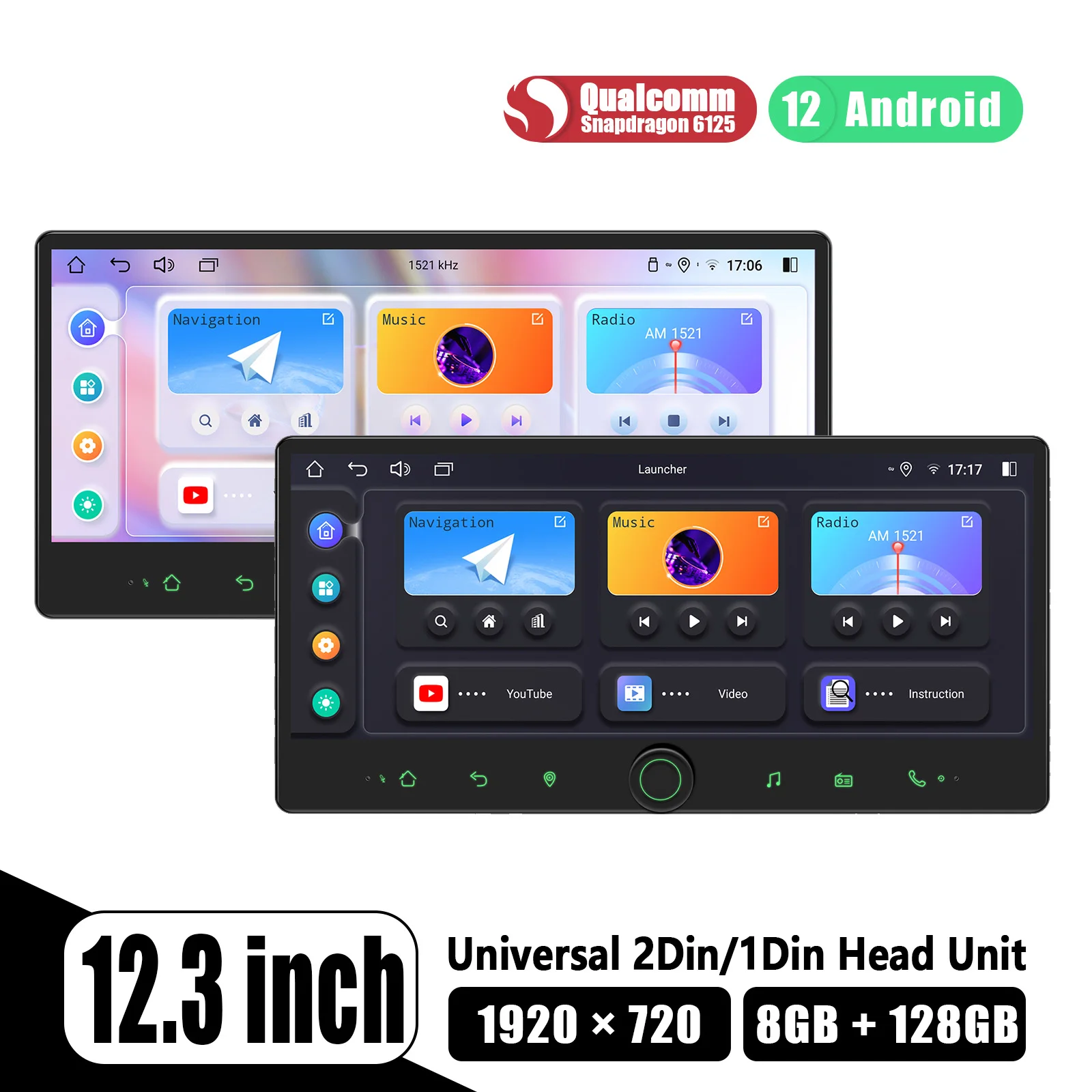 Новинка от JOYING автомагнитола на Android 12 3 дюйма 1DIN с процессором Qualcomm Snapdragon