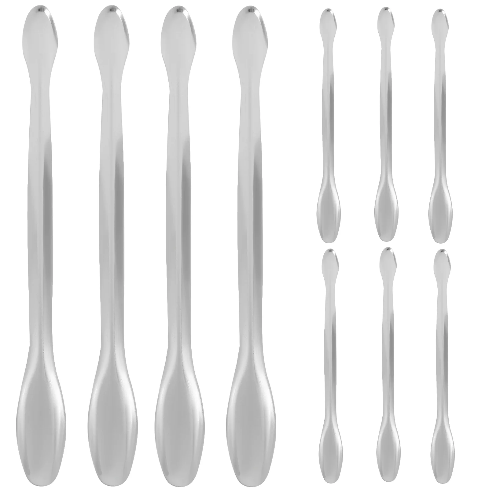 

Metal Spoon Laboratory Sampling Spatula Mini Measuring Spoons Experiment Scoop Double-head