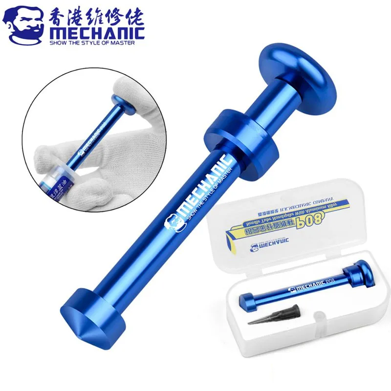

MECHANIC P08 Aluminum Alloy Needle Putter Manual Syringe Plunger Dispenser Advancing Tool Mobile Phone Repair Tool