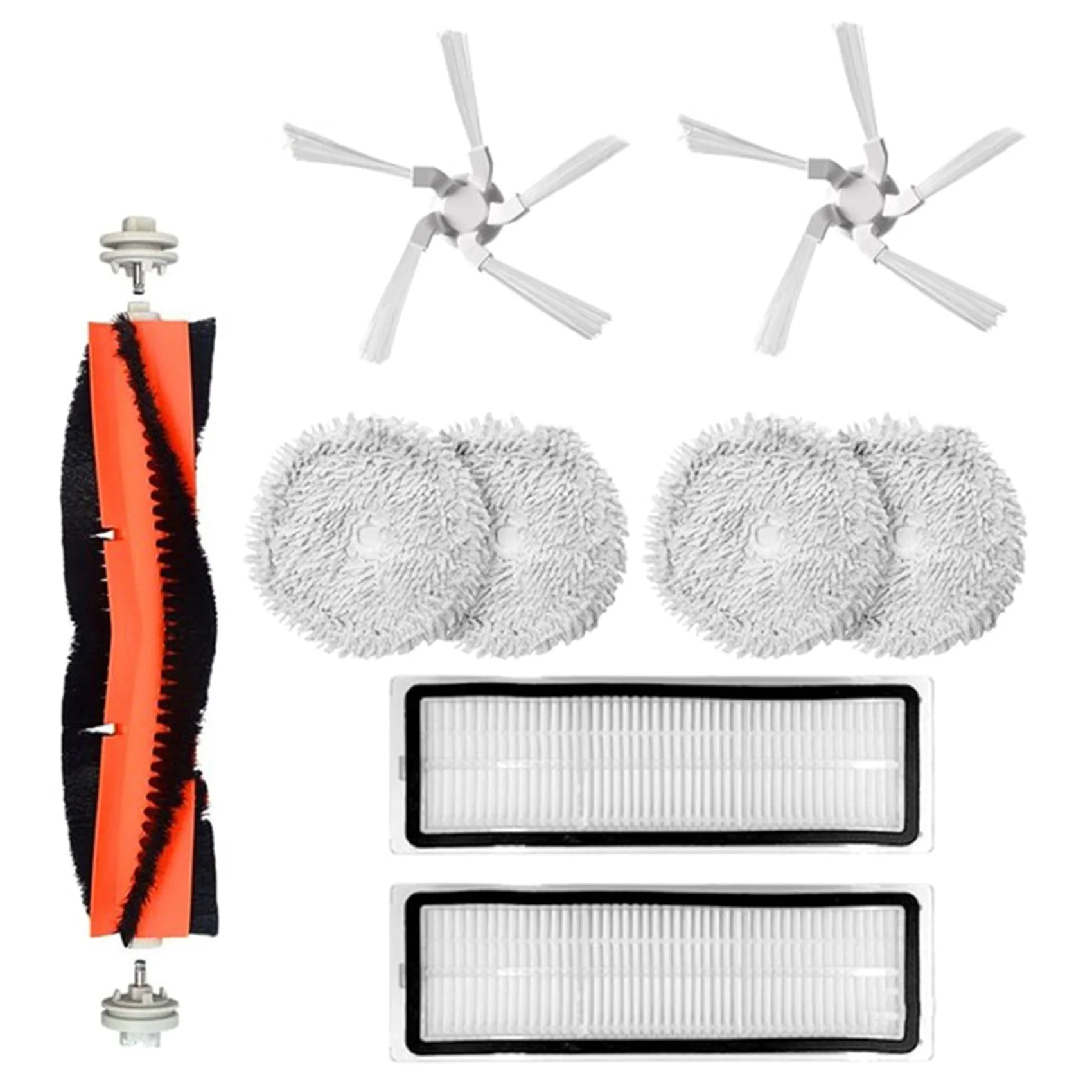

9Pcs For Xiaomi Dreame W10 Vacuum Cleaner Main Side Brush Washable HEPA Filter Mop Cloth Cleaning Replacement Kit