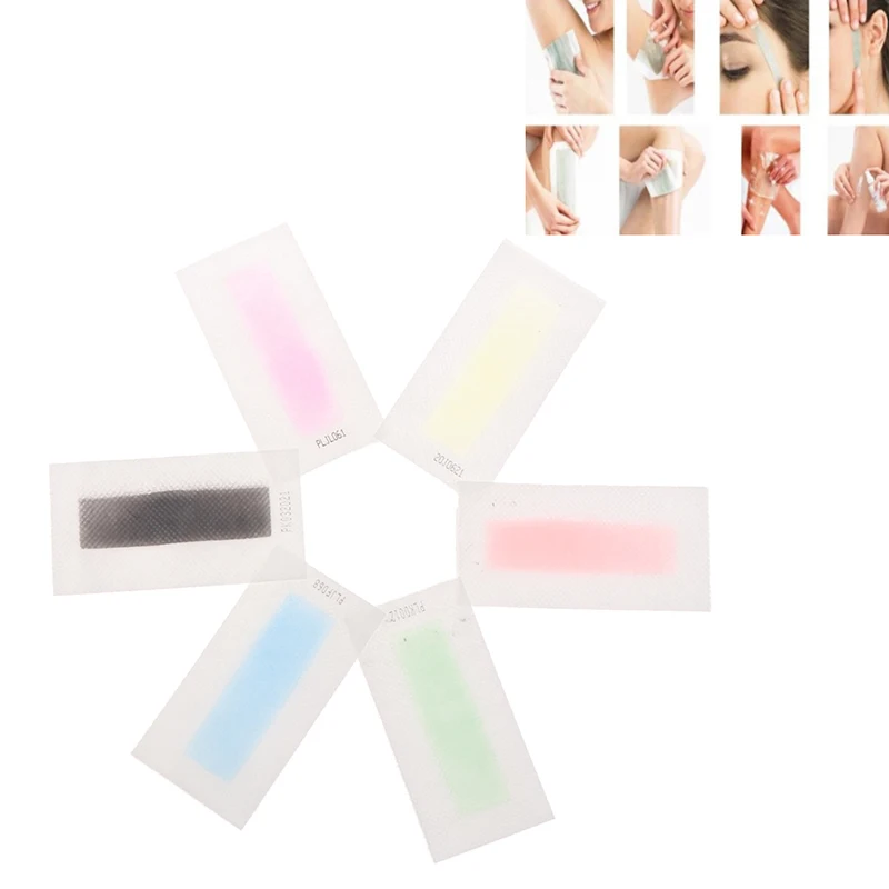 

10Pcs Hair Removal Wax Strips Waxing Wipe Sticker for Face Leg Lip Eyebrow