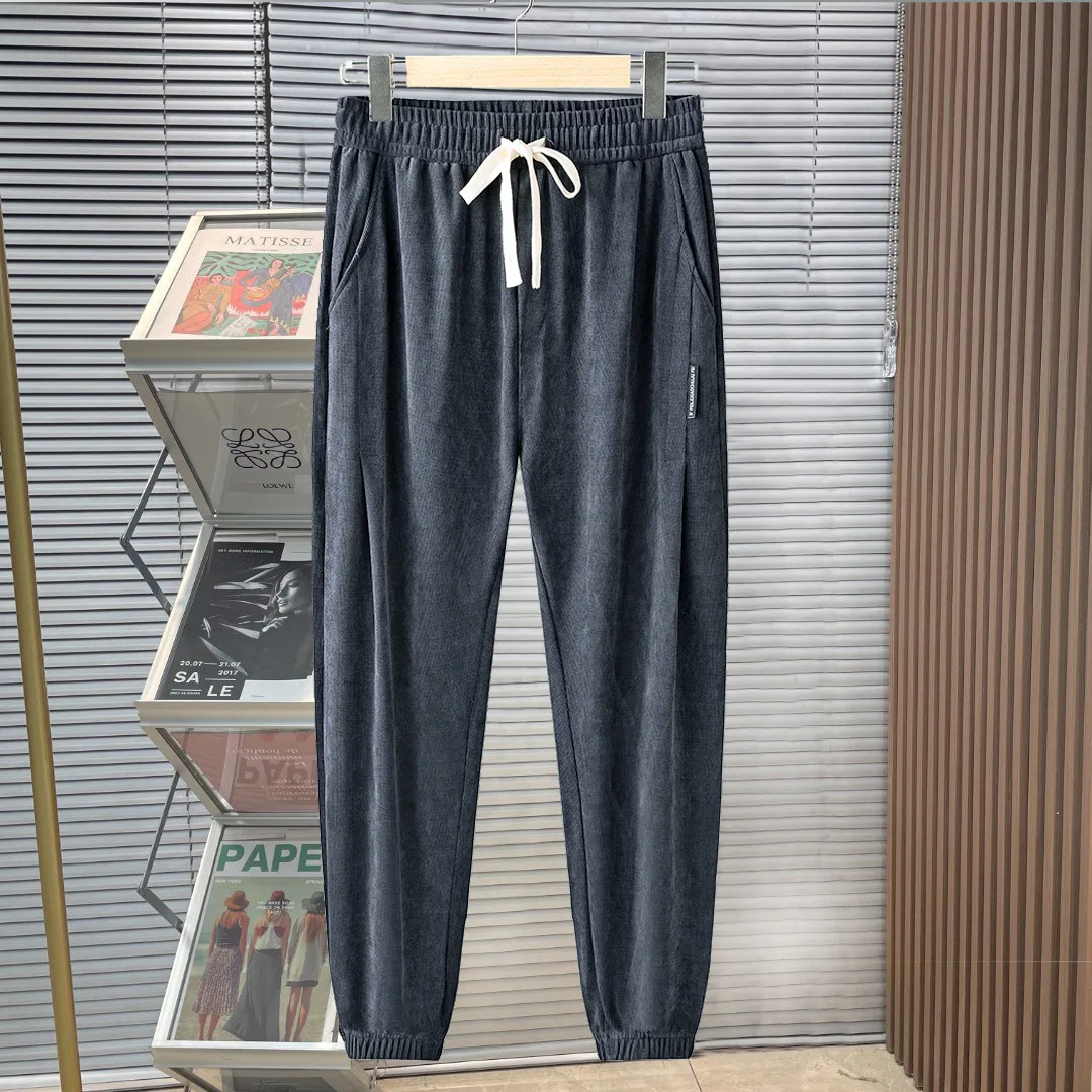 

Весна-Осень 2023, черные и серые брюки, спортивные штаны, уличная одежда, джоггеры, спортивные, большие размеры 8XL, 9XL, 10XL, модные мужские брюки в ...