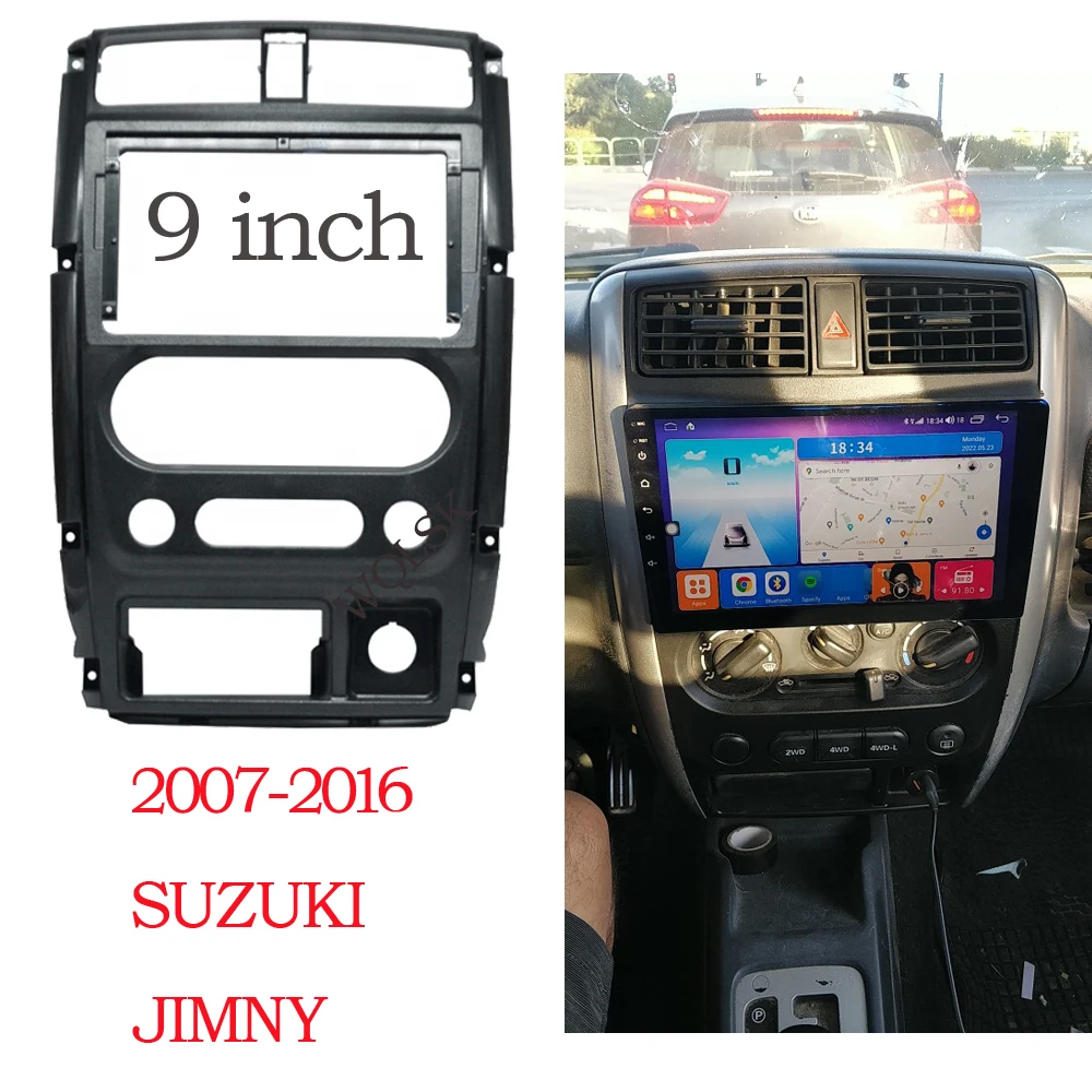 

2 DIN car Android frame Car Radio Fascia For Suzuki Jimny 2007-2016 Dash Dashboard Frame Panel Trim Kit Stereo