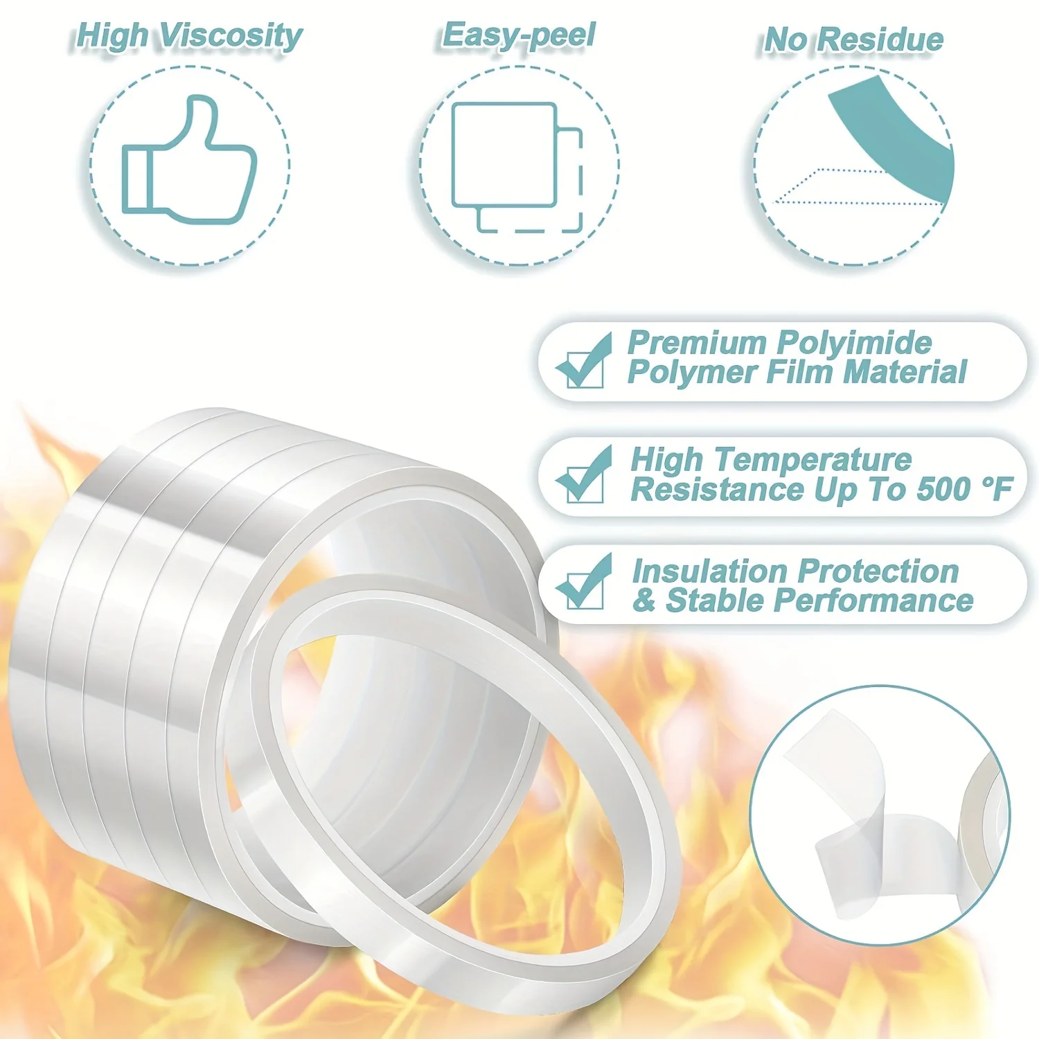 Многослойная термостойкая клейкая лента для самостоятельного сублимационного