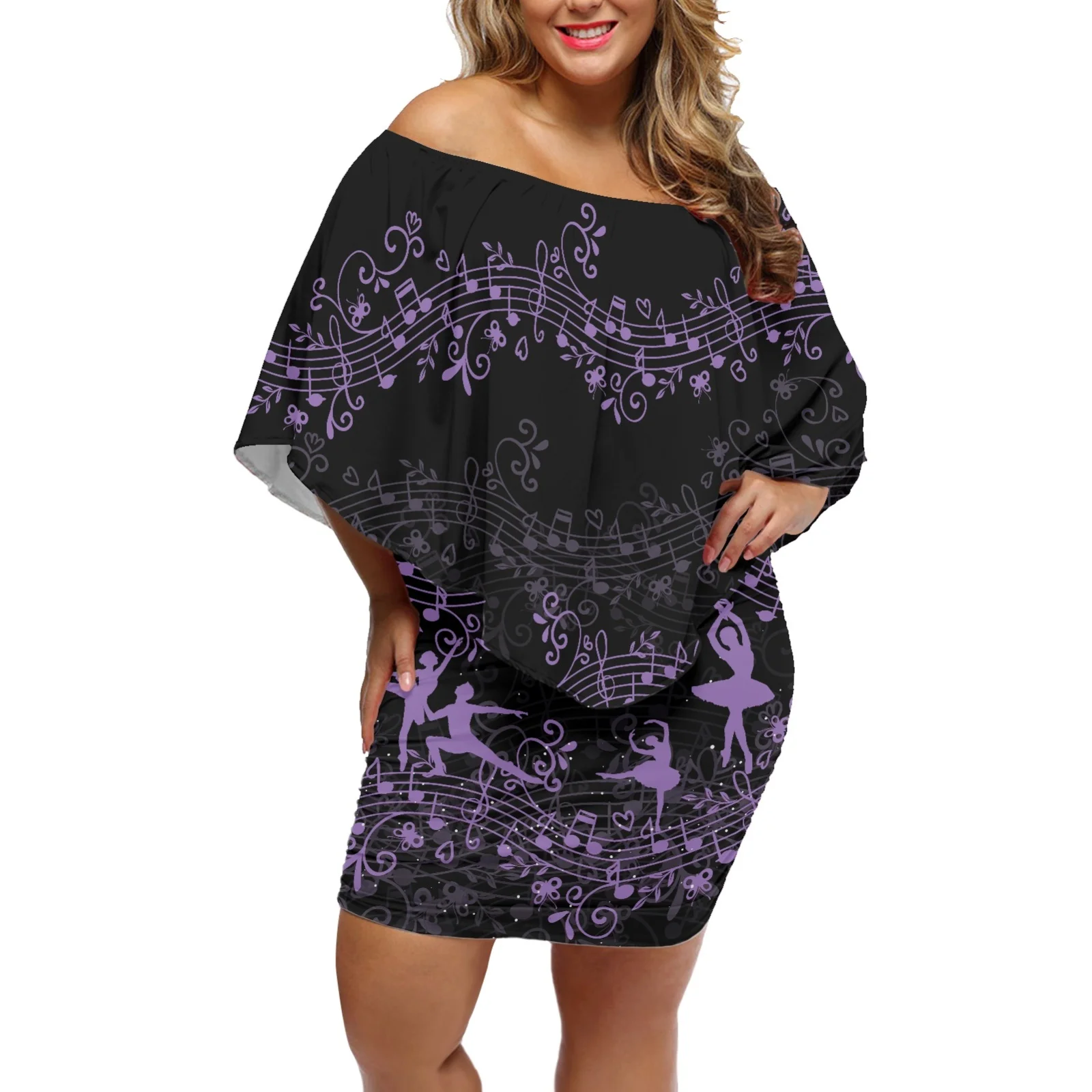 

Tattoos Frangipani Print Ladies Shawl Evening Dress Women Elegant Summer Skirt Comfortable And Breathable Frill Women Dress