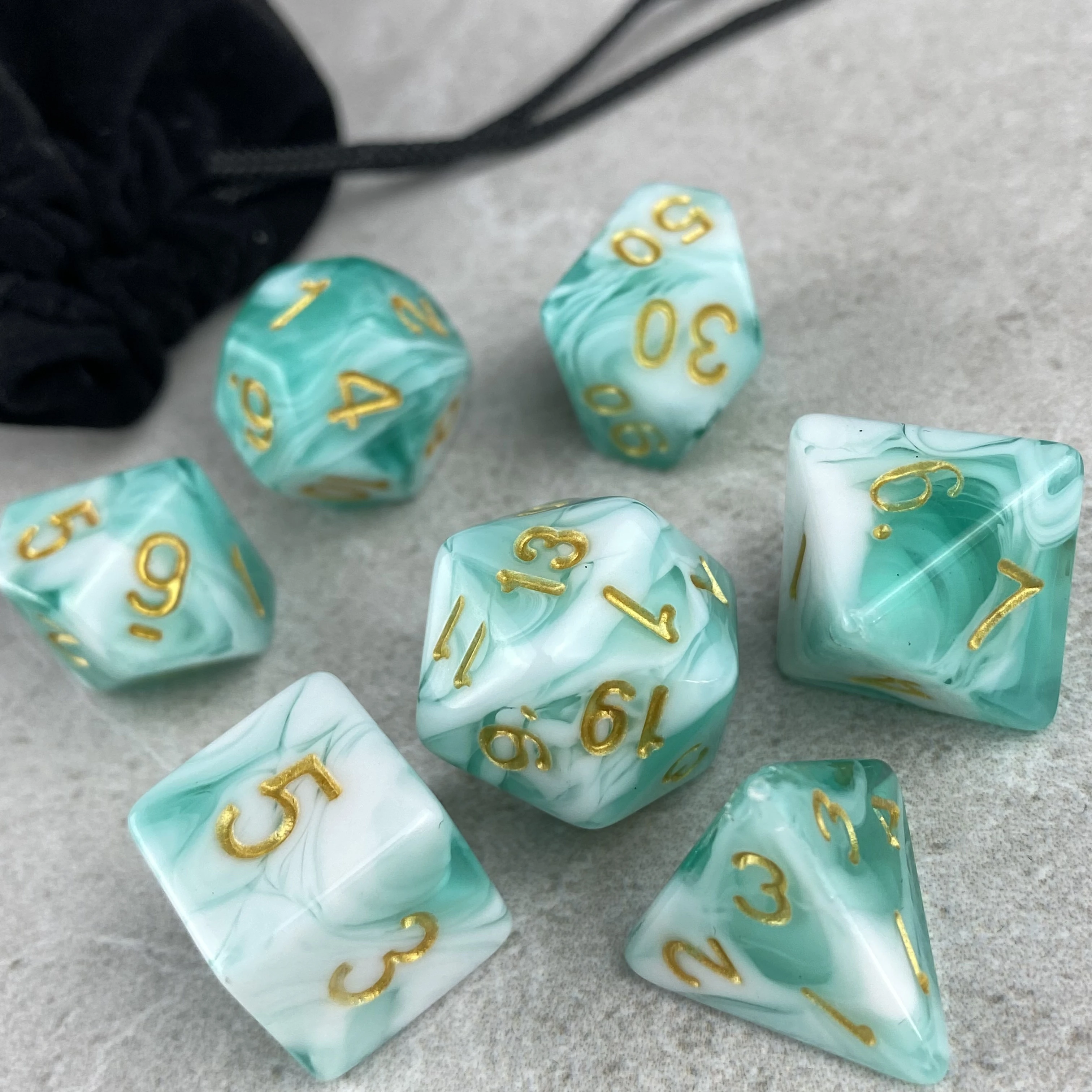 Игральные кости DND Set-многогранные два цвета 7 шт. для подземелья и драконов D &amp