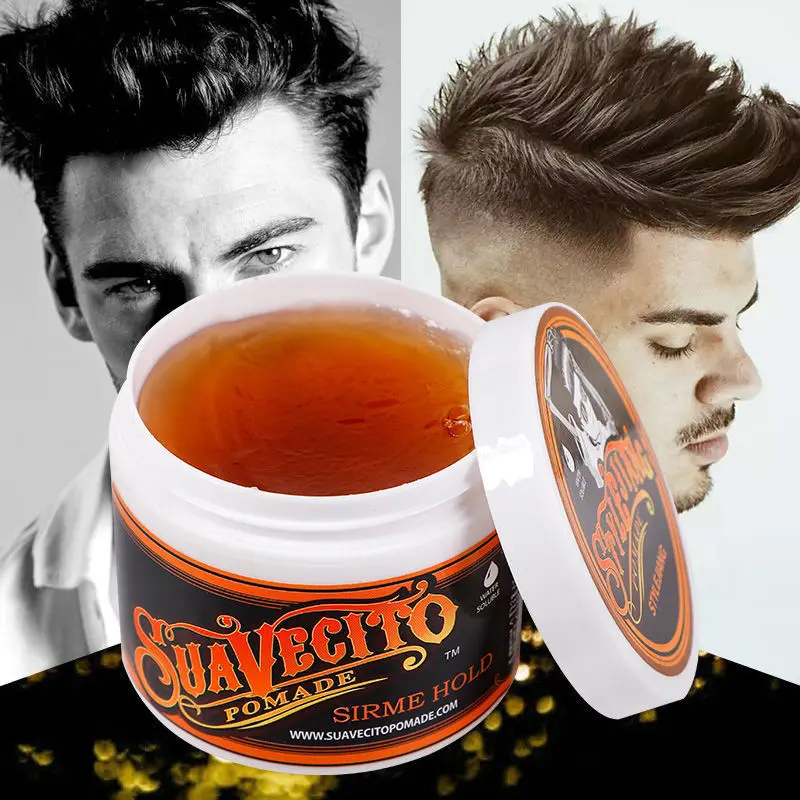 

1pcs Suavecito Hair Waxes Strong Style Restoring Hold Pomade Hair Gel Style Tools Firme Big Skeleton Slicked Back Hair Oil Wax