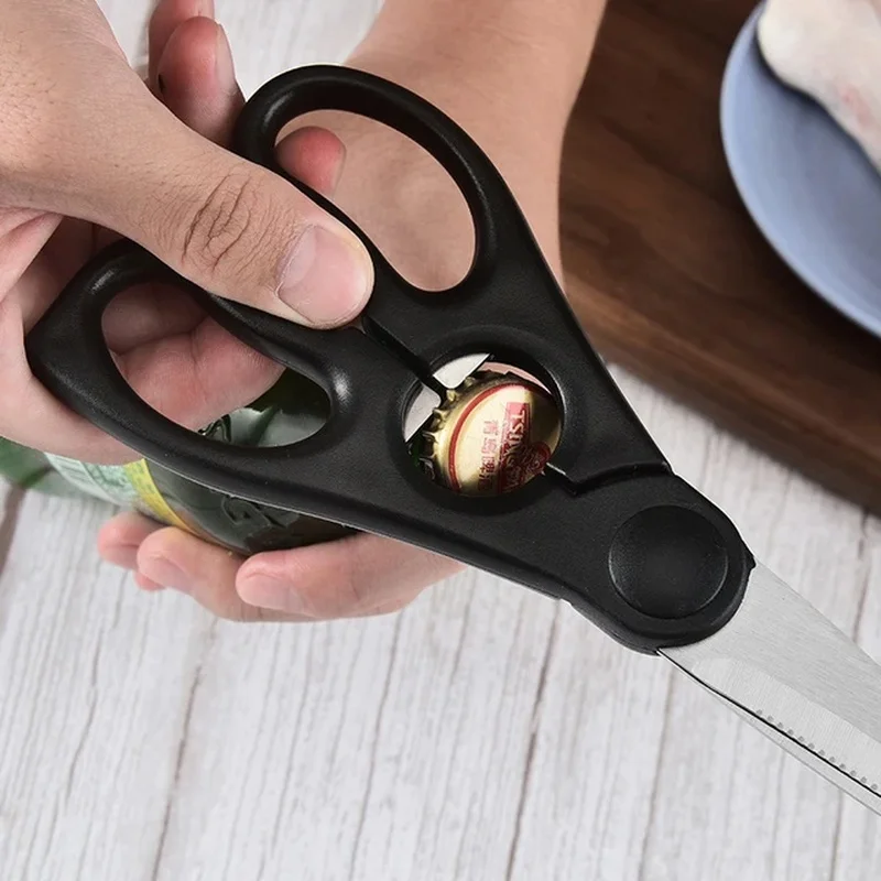 Многофункциональные Кухонные Ножницы Из Нержавеющей Стали Прочные С Острыми