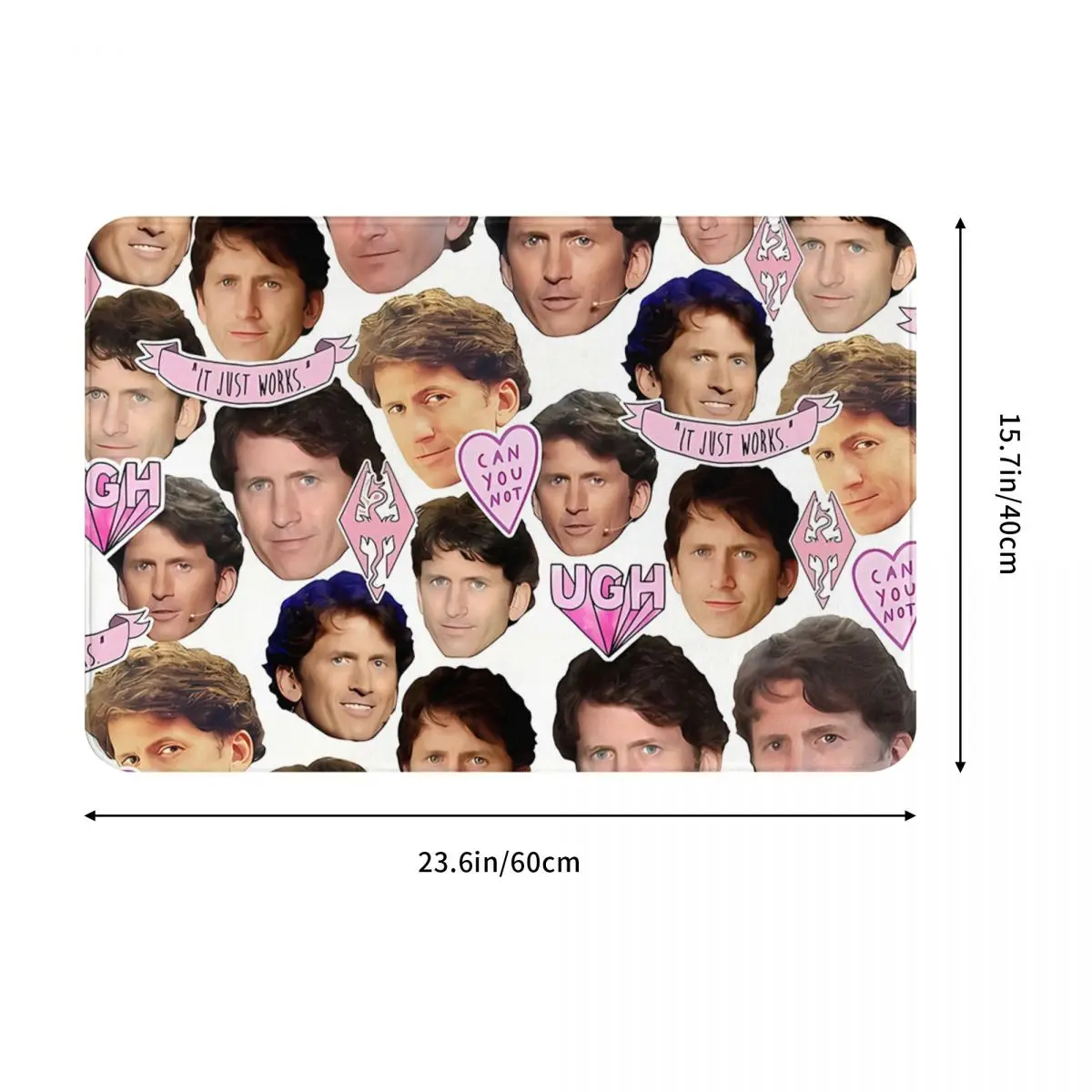 Коллаж Todd Howard 40x60 см ковер полиэстеровые напольные коврики милые стильные
