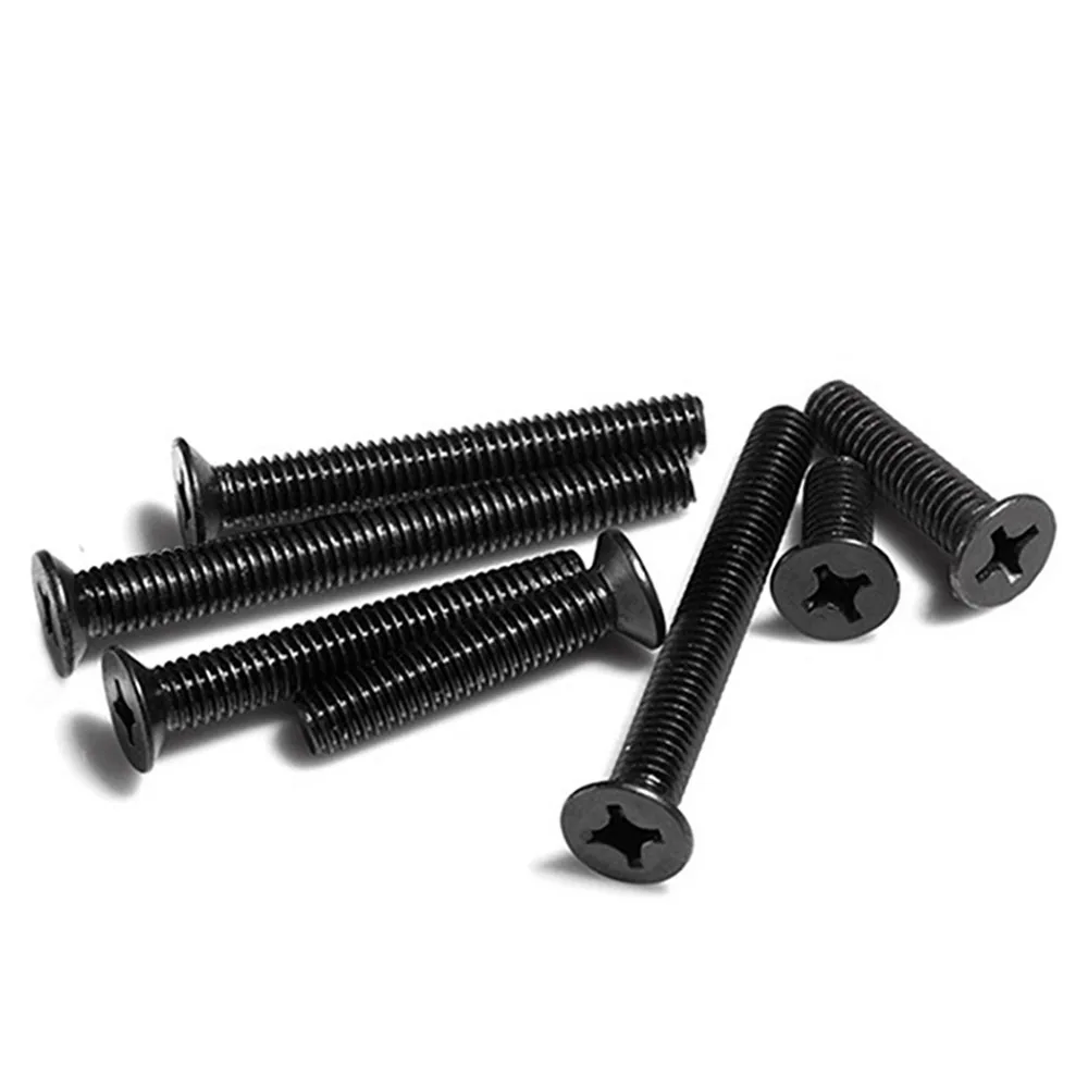 50-200 шт. болты с потайной головкой из черного цинка