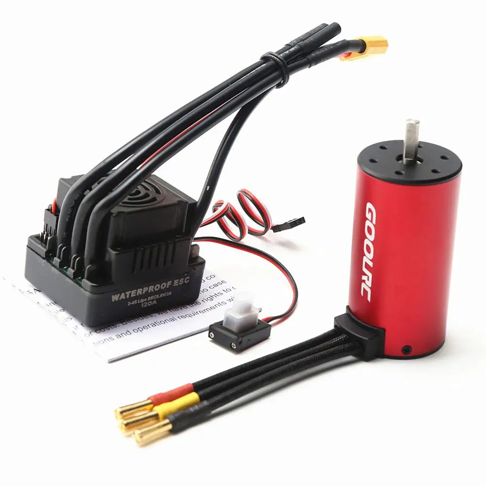 

Водонепроницаемый S-120A 120A 2-4S ESC S3670 3670 2150KV/2650KV/2850KV бесщеточный двигатель, совместимый с Hsp Hpi Traxxas 1/8 Rc Car